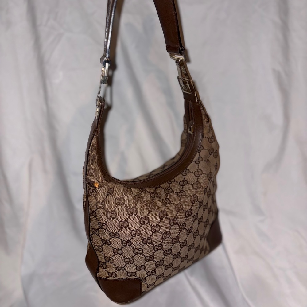 Vintage Gucci Monogram Handbag Luxury Vintage Glam Minimalist Classic